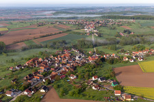 Oblique view of Keffenach in the state Bas-Rhin, France