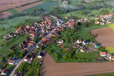 Keffenach in the state Bas-Rhin, France from above