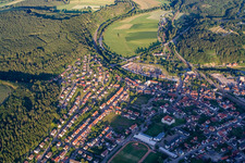 Aerial photograpy of From the north in Immendingen in the state Baden-Wuerttemberg, Germany