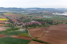 Drone recording of Hunspach in the state Bas-Rhin, France