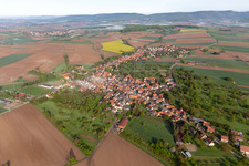 Hunspach in the state Bas-Rhin, France from a drone