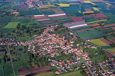 Village overview from the east in Kapsweyer in the state Rhineland-Palatinate, Germany