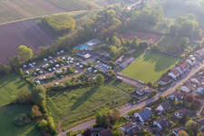 Camping at the outdoor pool Ingenheim in the district Ingenheim in Billigheim-Ingenheim in the state Rhineland-Palatinate, Germany