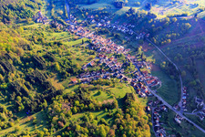 Village overview from the south in Dernbach in the state Rhineland-Palatinate, Germany