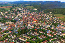 City view from the northeast in Bad Bergzabern in the state Rhineland-Palatinate, Germany