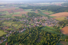 Merkwiller-Pechelbronn in the state Bas-Rhin, France out of the air