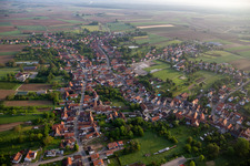 Seebach in the state Bas-Rhin, France from the drone perspective