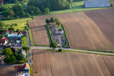Salmbach in the state Bas-Rhin, France seen from a drone