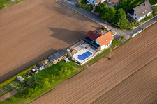 Aerial view of Salmbach in the state Bas-Rhin, France