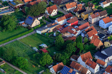 Aerial photograpy of Gänsried in Freckenfeld in the state Rhineland-Palatinate, Germany