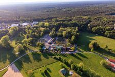 Drone image of Bienwald tree nursery / Greentec in Berg in the state Rhineland-Palatinate, Germany