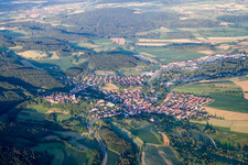 From the west in Aach in the state Baden-Wuerttemberg, Germany