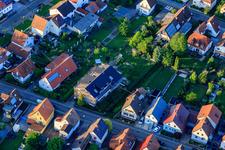 Oblique view of Construction site MFH Waldstr in Kandel in the state Rhineland-Palatinate, Germany