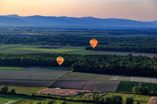 Pfalzgas twin balloons in Steinweiler in the state Rhineland-Palatinate, Germany
