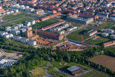 Construction site for the renovation and reconstruction of the building complex of the former French military barracks in Landau in der Pfalz in the state Rhineland-Palatinate, Germany