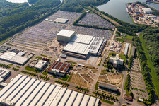 Daimler/Mercedes Benz GLC on the island of Green in Germersheim in the state Rhineland-Palatinate, Germany