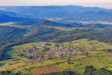 From the west in the district Völkersbach in Malsch in the state Baden-Wuerttemberg, Germany