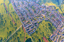 Schluttenbacher Street in the district Schöllbronn in Ettlingen in the state Baden-Wuerttemberg, Germany