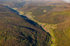 From the northeast in the district Nonnenmiß in Bad Wildbad in the state Baden-Wuerttemberg, Germany