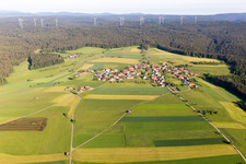 From the southwest in the district Fünfbronn in Simmersfeld in the state Baden-Wuerttemberg, Germany