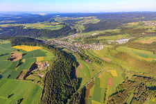 From the northeast in Glatten in the state Baden-Wuerttemberg, Germany