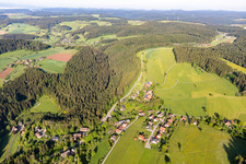 From the east in the district Sterneck in Loßburg in the state Baden-Wuerttemberg, Germany