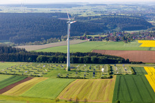 Wind power and PV system in Alpirsbach in the state Baden-Wuerttemberg, Germany