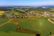 From the east in Alpirsbach in the state Baden-Wuerttemberg, Germany