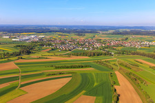 From the east in the district Waldmössingen in Schramberg in the state Baden-Wuerttemberg, Germany