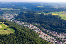 Neckarstr industrial area in Oberndorf am Neckar in the state Baden-Wuerttemberg, Germany