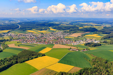 From the northeast in Villingendorf in the state Baden-Wuerttemberg, Germany