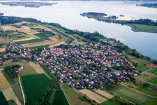Village on the lake bank areas of the lake of Constance in Allensbach in the state Baden-Wurttemberg, Germany