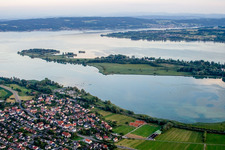 Lake Island Reichenau on the lake of constance in Reichenau in the state Baden-Wurttemberg, Germany