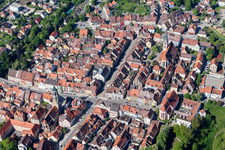 Old Town in Rottweil in the state Baden-Wuerttemberg, Germany from above