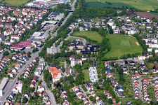 Hospital grounds of the Clinic and of Dialyse-station Rottweil in Rottweil in the state Baden-Wurttemberg, Germany
