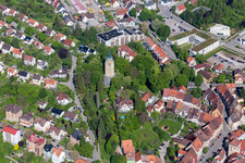 High tower in Rottweil in the state Baden-Wuerttemberg, Germany