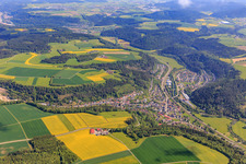 Aerial photograpy of From the south in Epfendorf in the state Baden-Wuerttemberg, Germany