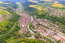 Overview of locations including Wöhrd-äPark on the Neckar River in Sulz am Neckar in the state Baden-Wuerttemberg, Germany