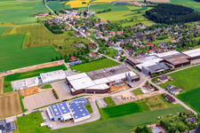 Aerial photograpy of GFV Closure Technology GmbH in the district Peterzell in Alpirsbach in the state Baden-Wuerttemberg, Germany