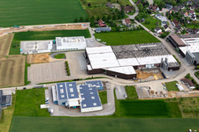 Building and production halls on the premises of Arp GmbH & Co. KG in Alpirsbach in the state Baden-Wurttemberg, Germany