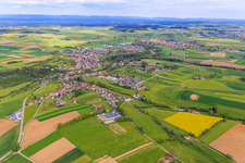 From the northwest in Fluorn-Winzeln in the state Baden-Wuerttemberg, Germany