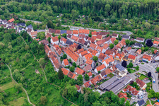 Historic town center around Balinger Straße in Rosenfeld in the state Baden-Wuerttemberg, Germany