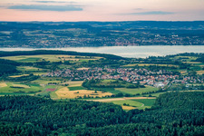 From the southwest in the district Dettingen in Konstanz in the state Baden-Wuerttemberg, Germany