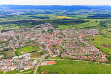 City overview from the north in Geislingen in the state Baden-Wuerttemberg, Germany