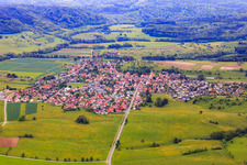 From the northwest in the district Boll in Hechingen in the state Baden-Wuerttemberg, Germany