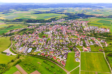 From the north in the district Stetten in Haigerloch in the state Baden-Wuerttemberg, Germany
