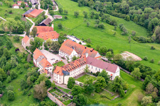 Oblique view of Kirchberg Monastery (Berneuchen House) in Sulz am Neckar in the state Baden-Wuerttemberg, Germany