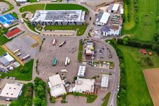 Total truck parking lot truck stop Vöhringen in Vöhringen in the state Baden-Wuerttemberg, Germany