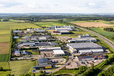 Industrial estate and company settlement on A81 in Empfingen in the state Baden-Wurttemberg, Germany