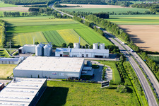 Max-Eyth-Straße industrial area with ante-BioPELL GmbH & Co. KG in Empfingen in the state Baden-Wuerttemberg, Germany